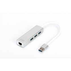 USB 3.0 Ethernet GIGA & Hub 3-Port USB 3.0 DA-70250-1 Digitus