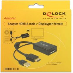 Adapter HDMI Male to Display Port 1.2 Female 62667 Tragant