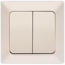 Διακοπτης K/R Μπεζ 152-12102 NEAD