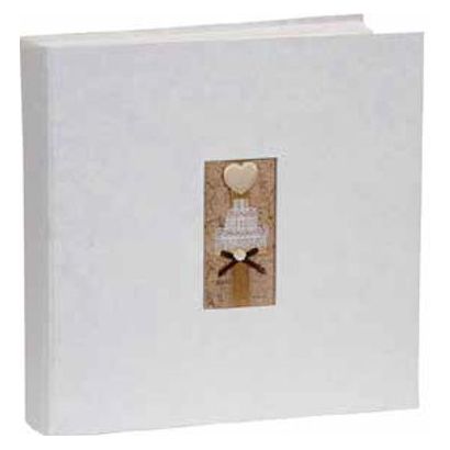 Αλμπουμ Γαμου Ριζοχαρτο Craft Paper Ορθογώνιο Παράθυρο & Καρδιά 35X35Cm 50 Φύλλων 12601
