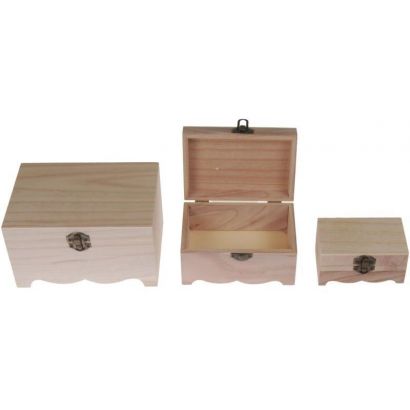 Κουτιά ξύλινα σετ 3 τεμαχίων 35275 Next
