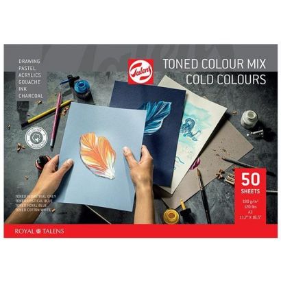 Μπλοκ mix ψυχρών χρωμάτων 50φυλ. Α3 50φ. 180 γρ. 38908 Talens