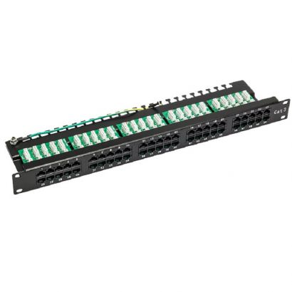 Patchpanel Τηλεφωνικο 50 Port Cat3 Isdn Μαυρο S-Link 8134/SL-TP50