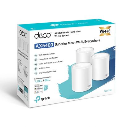 Mesh Wifi 6 System Ax5400 Whole Home  (3-Pack) TP-Link Deco X60(3-pack)