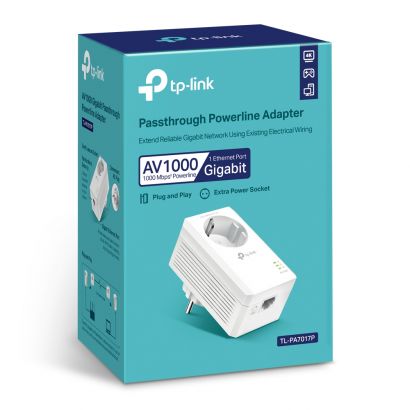 Power Line Av1000 Gigabit Passthrough Powerline Adapter TP-Link TL-PA7017P
