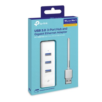 Usb 3.0  To Ethernet Giga  &Amp; Hub 3-Port Usb 3.0 TP-Link UE330