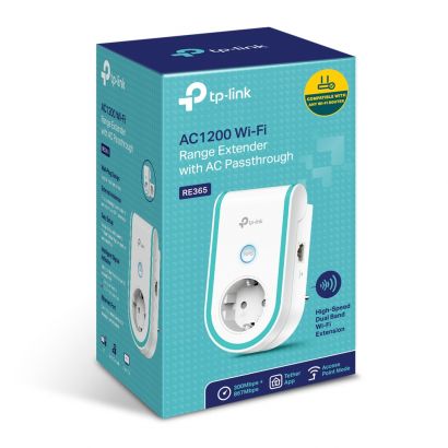 Wireless Range Extender 1200Mbpsac Passthrough TP-Link RE365
