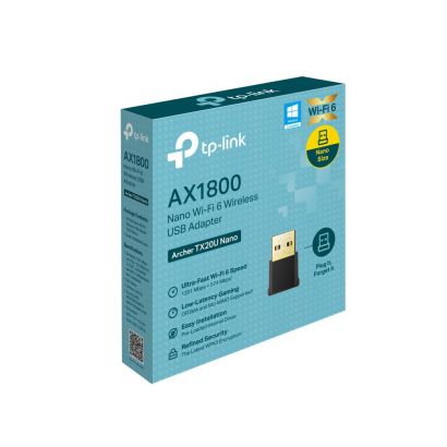 Ασυρματo Usb Wifi6 Ax1800 Nano TP-Link Archer TX20U Nano