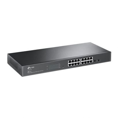 Switch 16-Port Gigabit Smart Switch With 2 Gigabit Sfp Slots  19-Inch Rack-Mountable  Case TP-Link TL-SG2218