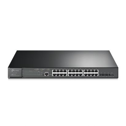 Switch 24-Port Gigabit+ 4*10Ge Sfp+ L2+ Managed  24-Port Poe+  384 W Poe Power 19-Inch Rack-Mountable TP-Link TL-SG3428XMP