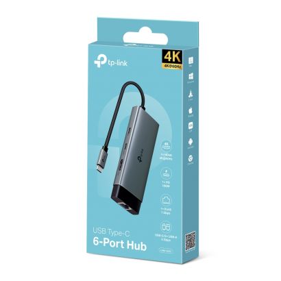 Docking Station Type-C To 4K Hdmi, 2X Usb 3..0 Gigabit Ethernet ,Usb-C Pd 100W TP-Link UH6120C
