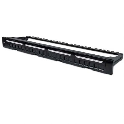 Keystone Panel 1U 24P W/Shutters (Με Στήρ Kαλωδ) Manhattan 720427