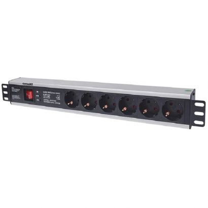 Πολυπριζο 19&Apos; 6Xsch Σε Sch 1,5U Με Διακόπτη And Surge Prot, 3M Manhattan 713962