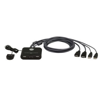 Kvm 2Port Hdmi/Usb Με Ενσωμ.Καλ Aten CS22HF/7262
