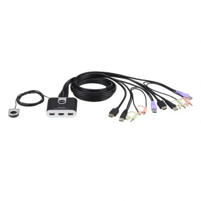 Kvm 2Port Hdmi/Usb Με Ηχο Ενσωμ.Καλ Aten CS692/6304