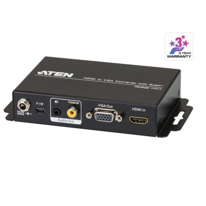 Converter Hdmi M To Vga F With Scaler Aten VC812