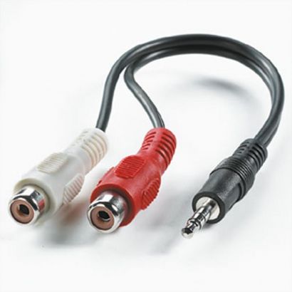 3,5Mm Audio Cable Σε 2X Rca F 0.2M Roline 11.09.4340-100