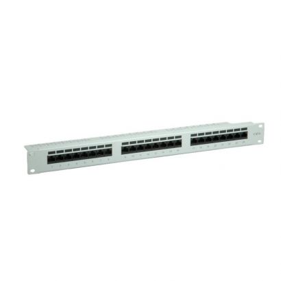 Patchpanel 24 Port Cat6  Utp Grey (Vertical Patch) Value 26.99.0355-5
