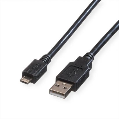Usb Cable Type A-B Micro  V.2.0  0.8 M Roline 11.02.8754-10