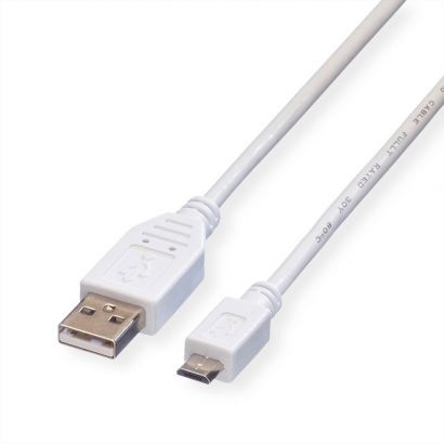Usb Cable Type A-B Micro  V.2.0  1.8 M Value 11.99.8752-10
