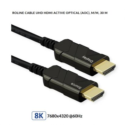 Καλώδιο Hdmi 30M 8K(7680X4320 @60Hz) Hybrid Fiber Optic Cable ( Aoc ) Value 14.01.3483-1