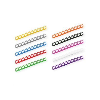 Cable Ties 10 X 10 Pcs., 5 - 6.5Mm, Multicolored Roline 25.99.5256-20