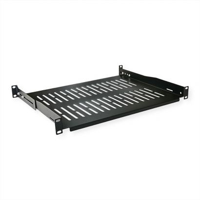 Ραφι 1Uγια Rack Με Βαθος 60Cm 25Kgr L= 35,00Cm+Brackets Ral9005 Value 26.99.0402-5