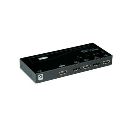 Selector Hdmi X 2 &Amp; Display Port X2 To Hdmi Output Roline 14.01.3574