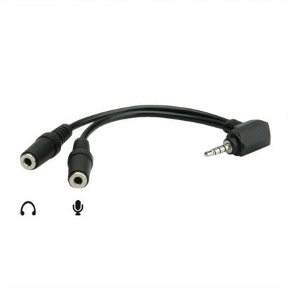 3,5Mm Audio Διχαλα  (Speaker+Microphone) 15 Cm (Ctia) Roline 11.09.4441-20