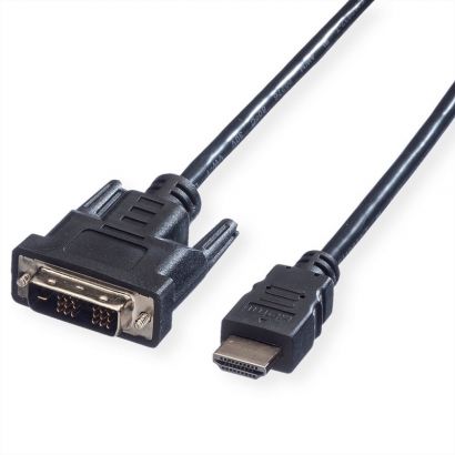 Καλώδιο Hdmi Σε Dvi (18+1) 2M (1080P/60Hz) Value 11.99.5522-20