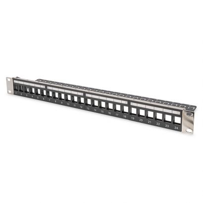 Keystone Panel 1U 24P(Με Στήριγμα Kαλωδίων&Amp;Γείωση ) Digitus DN-91411-LF