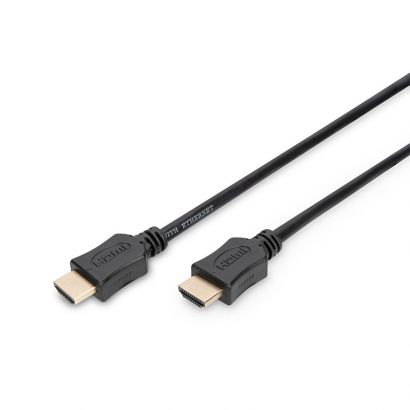 Καλώδιο Hdmi 1M 4K(3840 X 2160@60Hz) Gold Plated W.Ethernet Digitus AK-330107-010-S
