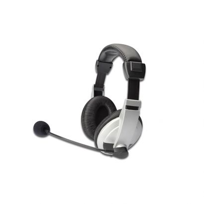 Headphone With Microphone Με Καλ.1,8Μ (2 X 3.5Mm) Digitus DA-12201