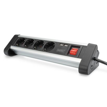 Πολυπριζο 4X Με Διακόπτη /2Xusb 5V/2A Digitus DA-70614