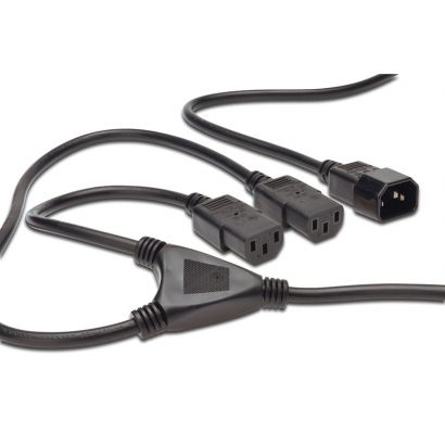 Καλωδιο Τροφοδοσιας 1,70M Τυπου Υ - C14 To 2X C13 Digitus AK-440400-017-S