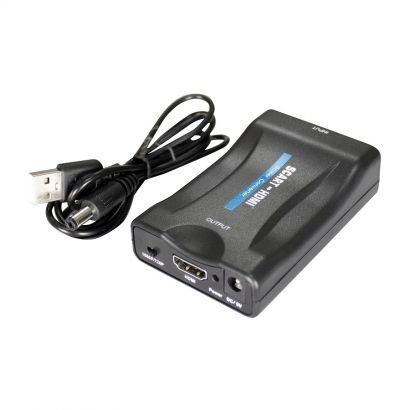 Converter Scart To Hdmi With Upscaler Transmedia CS34L