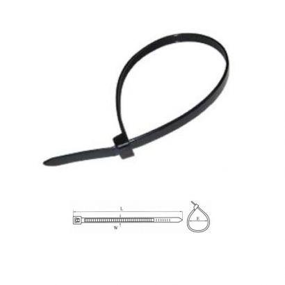 Cable Ties 100 X 2.5Mm Μαυρο (100Τεμ ) Oem-T 21207