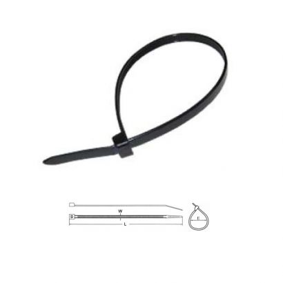 Cable Ties 310 Χ 4,8Mm Μαυρο (100Τεμ ) Oem-T 21278