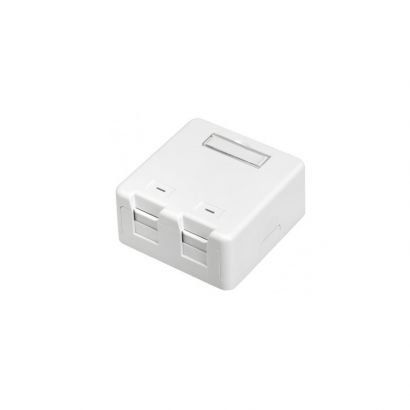 Πριζα Αυτοκολλητη Επιτοιχια Utp 2*Rj45 W/O Keystone Oem-K T6836