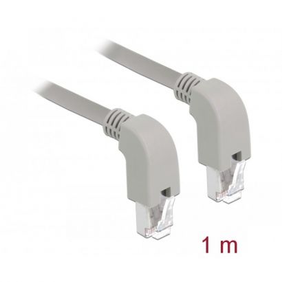 Sf/Utp 1M Cat5E 90° Downwards Delock 85859