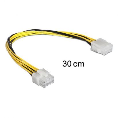 Καλωδιο Προεκτασης 8Pin Eps M/F 30Cm Delock 83342 Καλωδιο Προεκτασης 8Pin Eps M/F 30Cm Delock 83342