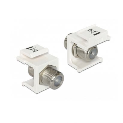 Keystone F Type F/F Λευκο Delock 86300