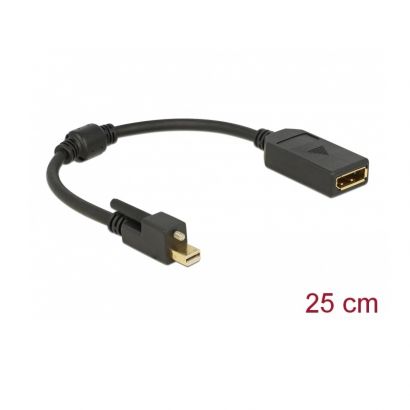 Adapter Mini Display Port M / Display Port F 4K Delock 62638
