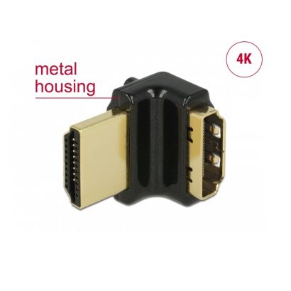 Adapter Hdmi M/F 90΄¨ Ανω 4K@60Hz Delock 65663