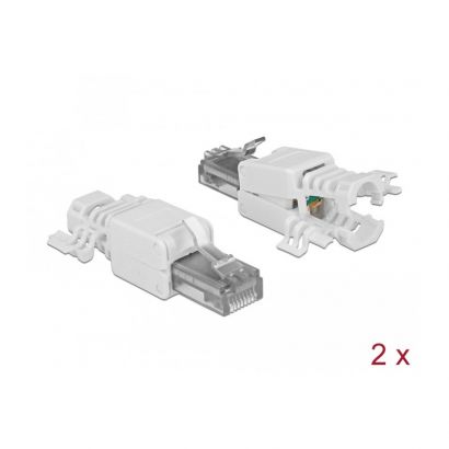 Βυσμα Utp Rj45 Cat6A Toolfree 2Τεμ Delock 86417