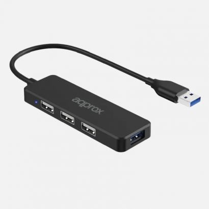 Hub 4 Port Usb 3.0 To (3Xusb 2.0 Ports &Amp; 1Xusb 3.0 Port) Χωρις Τροφοδοτικο Black Approx C47