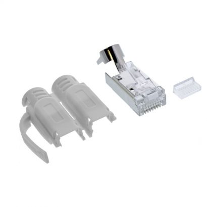Βυσμα Rj45 Cat6A (Stp) With Insert &Amp; Bend Protection (10 Tem) Μονοκλωνο Intos 76006A