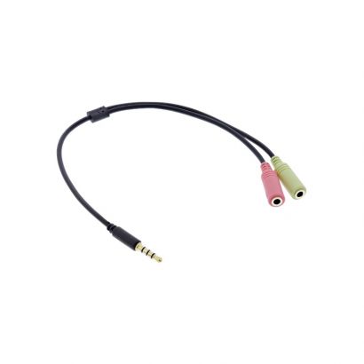 3,5Mm Audio Male 4 Pin To 2X 3.5Mm Female (Speaker+Microphone) 1M Intos 99302J