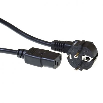 Καλωδιο Τροφοδοσιας 2M Schuko Plug Μαυρο Intronics AK5015