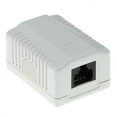 Πριζα Αυτοκολλητη Επιτοιχια 1Χrj45 Utp Cat6 Intronics FA6003